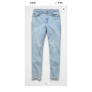 American Eagle Stretch Mom Jeans SZ 4 Regular Skylight